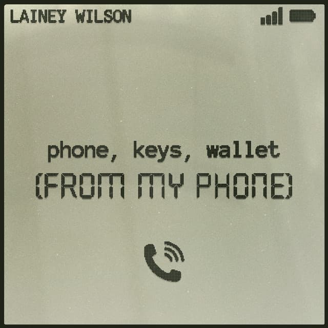 phone, keys, wallet (from my phone)