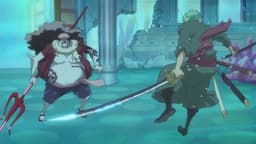 The Ryugu Palace Fight! Zoro vs. Hordy!