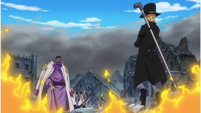 A Big Collision! Chief of Staff - Sabo vs. Admiral Fujitora!
